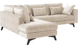 Goossens hoeksalon chambre beige stof - 8235631-goossens-chambre-bank-stof-bruin-01