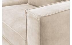 Goossens hoeksalon chambre beige stof - 8235631-goossens-chambre-bank-stof-bruin-01