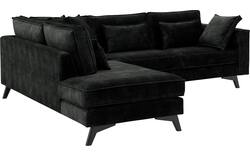 Goossens hoeksalon chambre zwart stof - 8235639-goossens-chambre-bank-stof-zwart-01