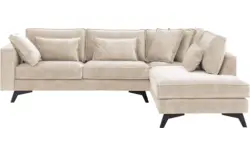 Goossens hoeksalon chambre beige stof - 8235656-goossens-chambre-bank-stof-bruin-01