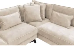 Goossens hoeksalon chambre beige stof - 8235656-goossens-chambre-bank-stof-bruin-01