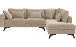 Goossens hoeksalon chambre beige stof - 8235671-goossens-chambre-bank-stof-bruin-01