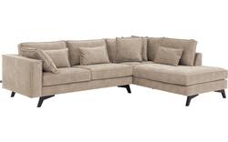 Goossens hoeksalon chambre beige stof - 8235671-goossens-chambre-bank-stof-bruin-02