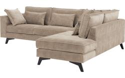 Goossens hoeksalon chambre beige stof - 8235671-goossens-chambre-bank-stof-bruin-01
