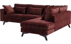 Goossens hoeksalon chambre rood stof - 8235672-goossens-chambre-bank-stof-rood-01