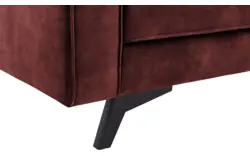 Goossens hoeksalon chambre rood stof - 8235672-goossens-chambre-bank-stof-rood-01
