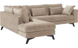 Goossens hoeksalon chambre beige stof - 8235696-goossens-chambre-bank-stof-bruin-01