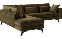 Goossens hoeksalon chambre groen stof - 8235699-goossens-chambre-bank-stof-groen-01