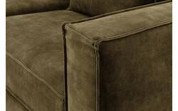 Goossens hoeksalon chambre groen stof - 8235699-goossens-chambre-bank-stof-groen-01