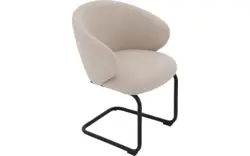 Goossens eetkamerstoel noomi beige stof - 8235778-goossens-noomi-stoel-onderdelen-metaal-01
