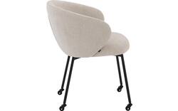 Goossens eetkamerstoel noomi beige stof - 8235785-goossens-noomi-stoel-onderdelen-metaal-02