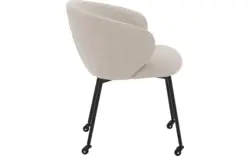Goossens eetkamerstoel noomi beige stof - 8235790-goossens-noomi-stoel-onderdelen-metaal-01