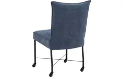 Goossens eetkamerstoel erik blauw stof - 8235803-goossens-erik-eetkamerstoel-stof-blauw-01
