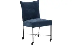 Stof fijn geweven donker blauw