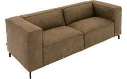 Goossens zitbank calvin groen micro leer - 8240110-goossens-calvin-bank-micro-leer-groen-01