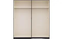 Goossens kledingkast ambra zwart hoogwaardig meubelplaat - 8241883-goossens-ambra-zwart-draaideuren-01