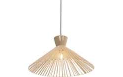 Goossens hanglamp fresia bruin stof - 8242008-frandsen-fresia-e27-01