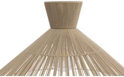 Goossens hanglamp fresia bruin stof - 8242008-frandsen-fresia-e27-01
