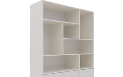 Goossens basic buffetkast madrid wit melamine - 8242778-goossens-basic-madrid-buffetkast-melamine-01