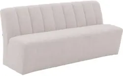Goossens eetbank lewise beige stof - 8242938-goossens-lewise-eetkamerstoel-stof-wit-01