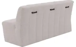 Goossens eetbank lewise beige stof - 8242938-goossens-lewise-eetkamerstoel-stof-wit-01