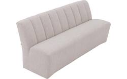 Goossens eetbank lewise beige stof - 8242938-goossens-lewise-eetkamerstoel-stof-wit-01