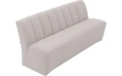 Goossens eetbank lewise beige stof - 8242938-goossens-lewise-eetkamerstoel-stof-wit-01