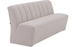 Goossens eetbank lewise beige stof - 8242938-goossens-lewise-eetkamerstoel-stof-wit-01