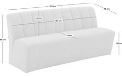 Goossens eetbank lewise beige stof - 8242938-goossens-lewise-eetkamerstoel-stof-wit-01