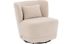 Goossens draaifauteuil ted wit stof - 8243295-goossens-ted-fauteuil-stof-01