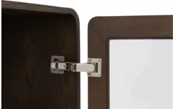 Goossens basic vitrinekast melani bruin eiken - 8243327-goossens-basic-melani-vitrinekast-eiken-01