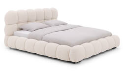 Goossens gestoffeerd bedframe cloud beige stof - 8243570-goossens-cloud-bedframe-stof-01