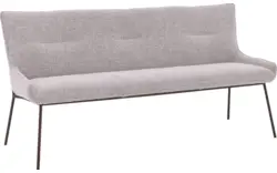Goossens excellent eetbank matteo beige stof - 8243598-goossens-excellent-matteo-eetkamerstoel-stof-wit-01