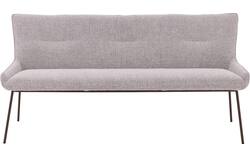 Goossens excellent eetbank matteo beige stof - 8243598-goossens-excellent-matteo-eetkamerstoel-stof-wit-01