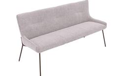 Goossens excellent eetbank matteo beige stof - 8243598-goossens-excellent-matteo-eetkamerstoel-stof-wit-01