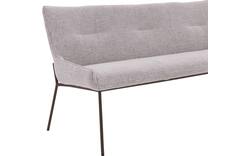 Goossens excellent eetbank matteo beige stof - 8243598-goossens-excellent-matteo-eetkamerstoel-stof-wit-01