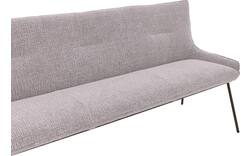 Goossens excellent eetbank matteo beige stof - 8243598-goossens-excellent-matteo-eetkamerstoel-stof-wit-01
