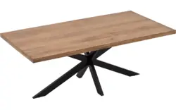 Goossens basic eettafel lecca bruin mango - 8243802-goossens-basic-lecce-eettafel-mango-bruin-01