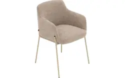Goossens eetkamerstoel pepijn beige stof - 8244097-goossens-pepijn-eetkamerstoel-stof-bruin-01