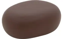 Goossens bijzettafel pebble bruin vezelcement - 8244134-goossens-pebble-kleinmeubel-vezelcement-01