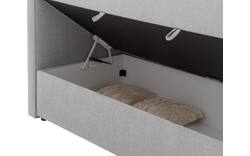 Goossens basic boxspring compleet store storage box grijs stof - 8244170-goossens-basic-store-storage-box-boxspring-compleet-stof