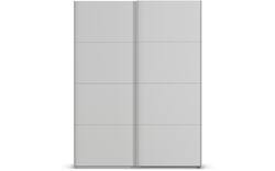 Goossens excellent kledingkast finca mat glas grijs hoogwaardig meubelplaat - 8244207-01