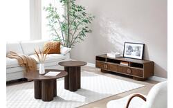 Goossens basic bijzettafel melani bruin eiken - 8243331-goossens-basic-melani-kleinmeubel-eiken-01