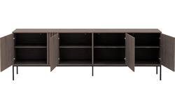 Goossens dressoir viola donker bruin eiken - 8244493-goossens-viola-dressoir-eiken-01