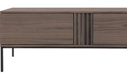 Goossens tv meubel viola donker bruin eiken - 8244513-goossens-viola-tv-meubel-eiken-donker-bruin-01