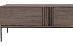 Goossens tv meubel viola donker bruin eiken - 8244513-goossens-viola-tv-meubel-eiken-donker-bruin-01
