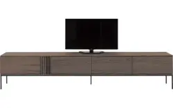 Goossens tv meubel viola donker bruin eiken - 8244517-goossens-viola-tv-meubel-eiken-donker-bruin-01