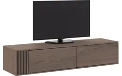 Goossens tv meubel viola donker bruin eiken - 8244521-goossens-viola-tv-meubel-eiken-donker-bruin-01