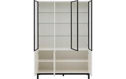 Goossens vitrinekast valencia wit melamine - 8244533-goossens-valencia-vitrinekast-melamine-01