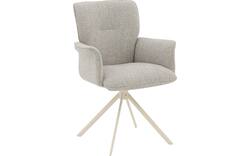 Goossens eetkamerstoel hermes grijs stof - 8244606-goossens-hermes-stoel-onderdelen-stof-01